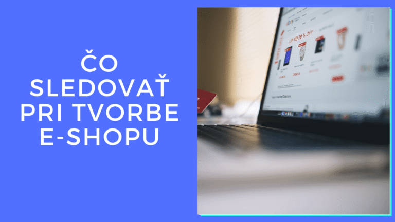 Ako vytvoriť e-shop