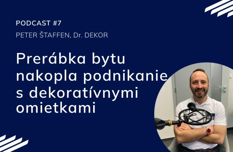Peter Štaffen v podcaste o dekoratívnych omietkach