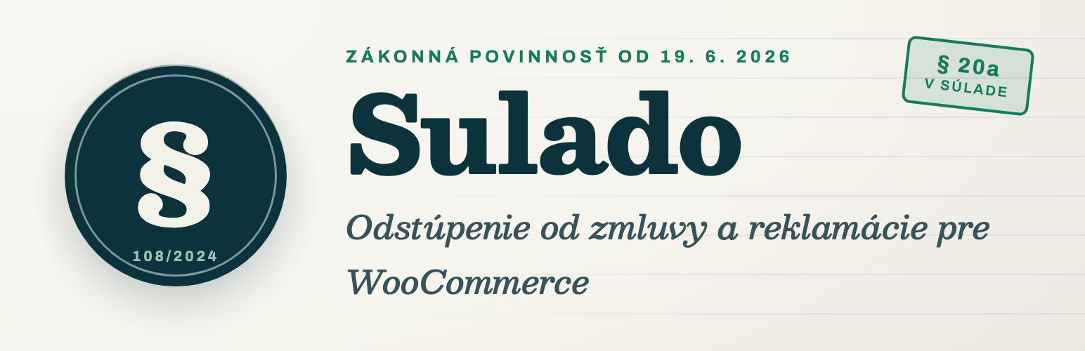 Sulado, WooCommerce plugin na odstúpenie od zmluvy a reklamácie